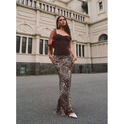 PRINCESS POLLY Eleganza Maxi Skirt Leopard for Women