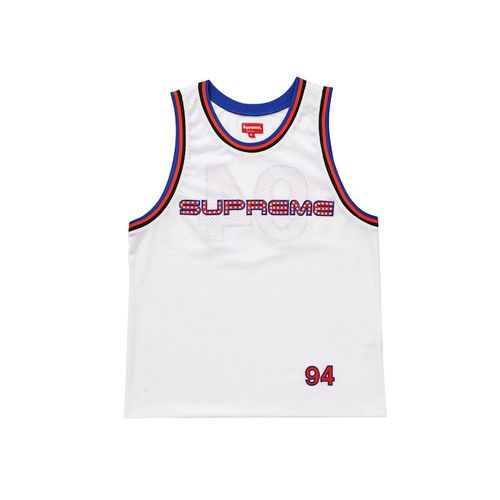 Supreme Rhinestone Basketball Jersey Red for Men 