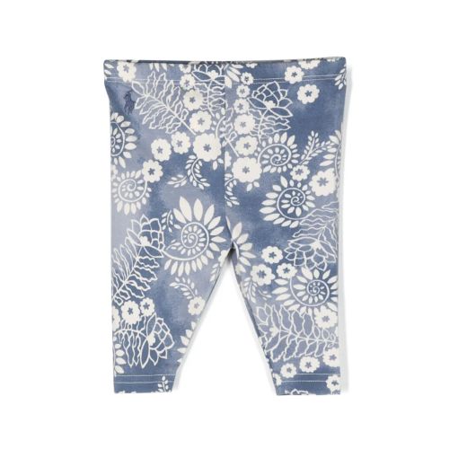 POLO RALPH LAUREN KIDS Floral-Print Wide-Leg Jeans Blue for Kids