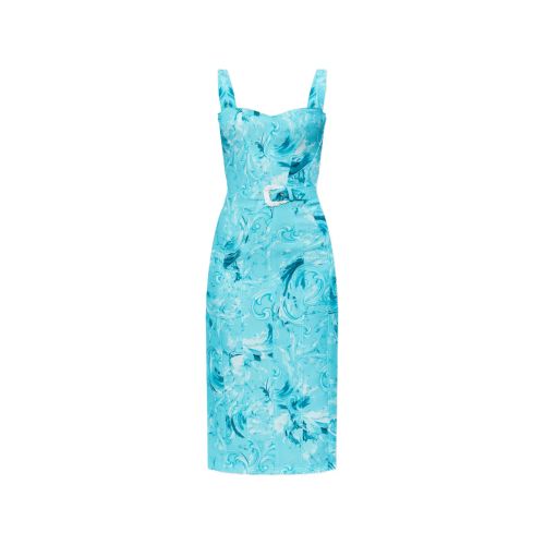 sachin and babi light blue dress Versace Jeans Couture Logo-Embellished T-Shirt Dress