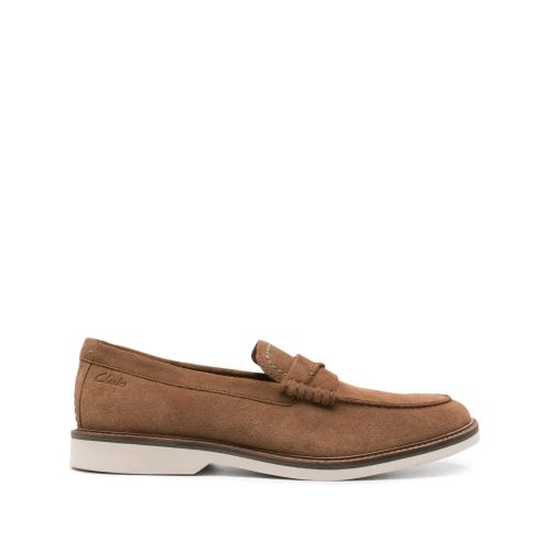 Clarks Desert Mosier Suede Loafers Brown for Men