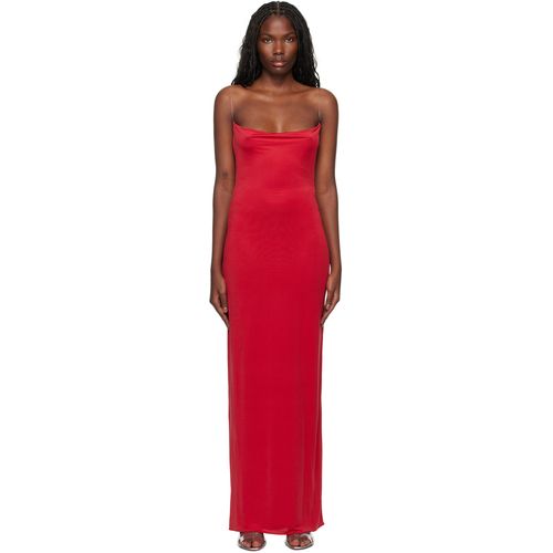 mirror palais dress Plunging Back Cowl Dress in Scarlet XL (MADE-TO-ORDER) main image 1