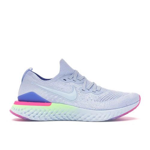 Nike Epic React Flyknit Hydrogen Blue Sapphire Hyper Pink for Women