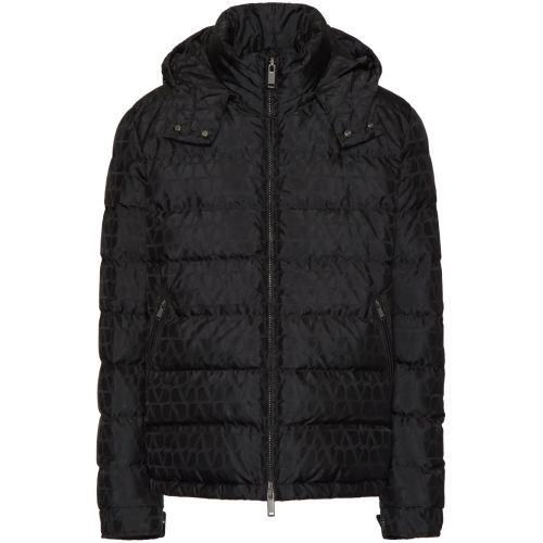 Valentino Garavani Toile Iconographe Padded Jacket Black