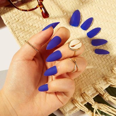 Buy Matte Stiletto Fake Nail 24pcs With Tape For Womens At Goxip