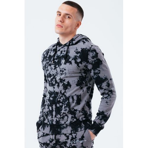 13093 HYPE ACID WASH OVERSIZED SCRIBBLE MEN'S HOODIE for Men