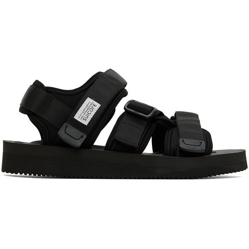 SUICOKE Black KISEE-V Sandals for ผู้ชาย