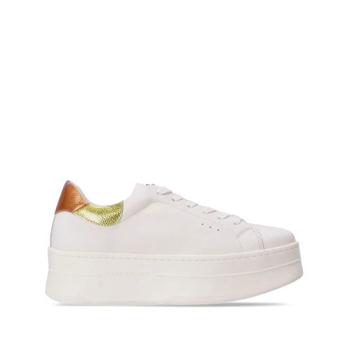KG Kurt Geiger Lexi Logo-Tag Vegan Leather And Mesh Low-Top