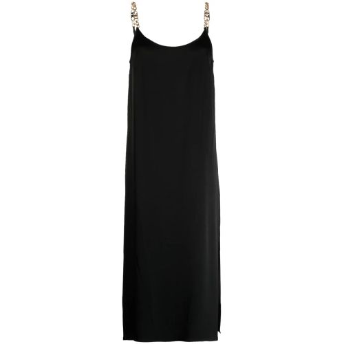 Michael Kors Chain-Link Crepe Midi Dress - Black for Women