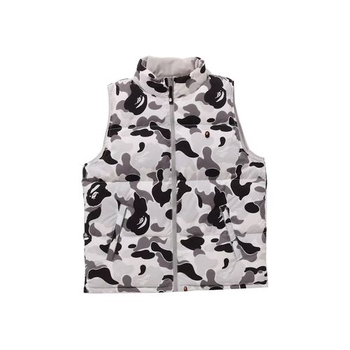 BAPE ABC Camo Reversible Down Vest Gray for Men - Main Image