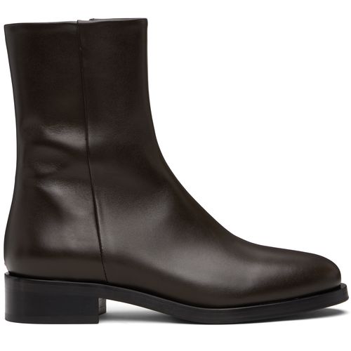 Aeyde Brown Black Sila Dual-Toned Boots for Women