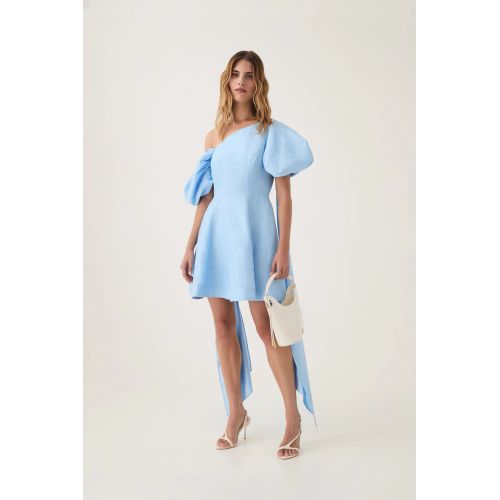 AJE Arista Tulip Sleeve Mini Dress In Colour Powder Blue Size 4 for Women