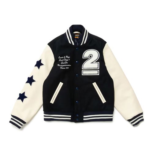 Human Made X Undercover Last Orgy Varsity Jacket Navy