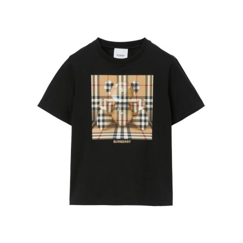 BURBERRY CHILDREN Burberry Kids Thomas Bear Cotton T-Shirt Black