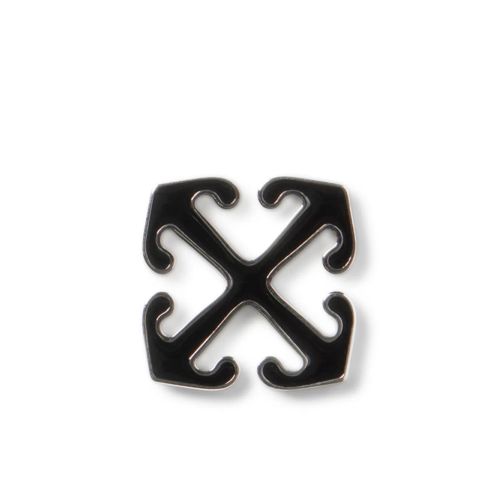 Off-White Arrow Enamel Single Earring Silver for ผู้ชาย