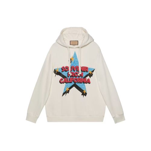 Print Hoodie Gucci Band Blue Hoodie Clothing Gucci Hoodie Blau