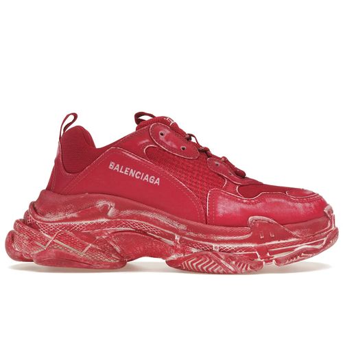 Balenciaga Schoenen Rood Balenciaga Triple S White Black Red Voor