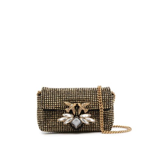 Micro Puff Pinko Mini Puff PINKO Love Micro Puff Mini Bag Black