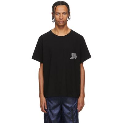 Buy Alexander Wang Black Warped Logo T Shirt For Mens At Goxip