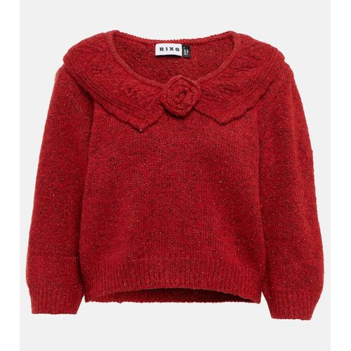 Rixo Serenity Metallic-Knit Sweater for Women