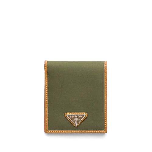 Prada Re-Nylon Bi-Fold Wallet Green for Men