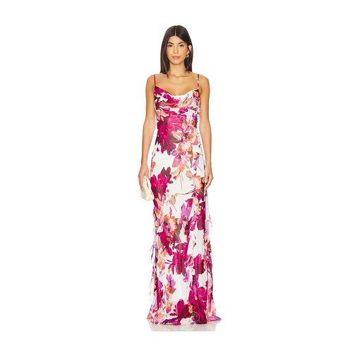 NICHOLAS Kamila Ruffle Cowl Maxi Dress In Pink. - Size 0 (Also In 2) for  Women