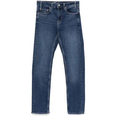 AG Jeans Girlfriend Jeans Blue for ผู้หญิง