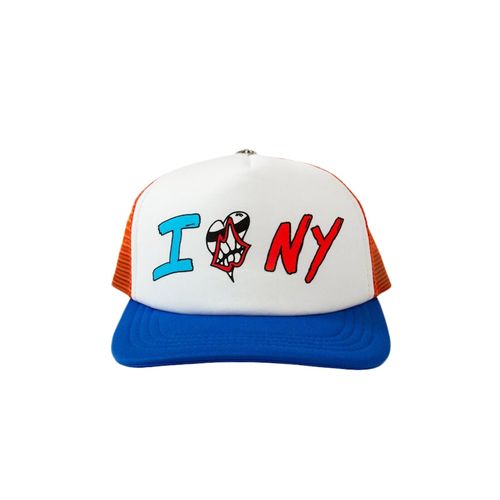 Chrome Hearts Matty Boy Sex Records I Love NY Trucker Hat Red 