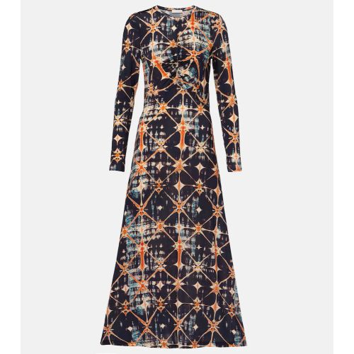 ULLA JOHNSON Koa Ruched Jersey Turtleneck Maxi Dress for Women