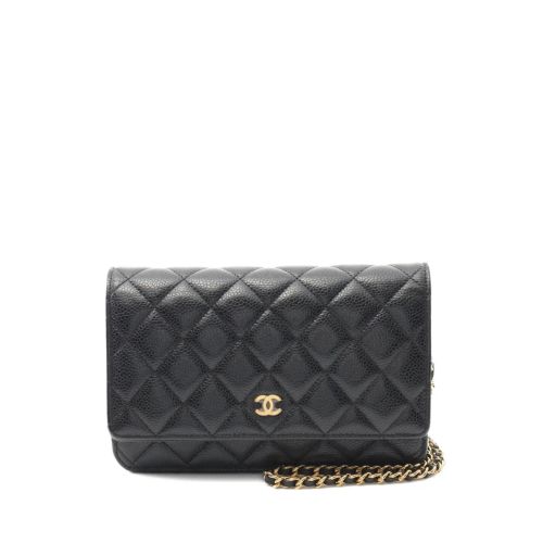 CHANEL Pre-Owned 2021 Matelasse Chain Crossbody Bag Black for Women