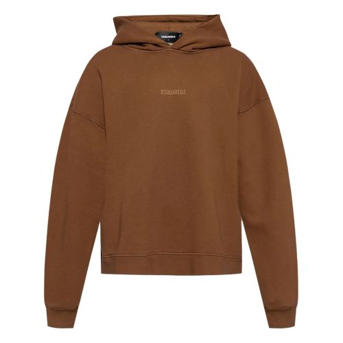 Farfetch Brown Print Hoodie Essentials Fear Of God FEAR OF GOD