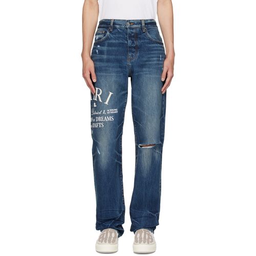 Dondup Modello Noah AMIRI Crystal Track Jeans 70'S Indigo For Men