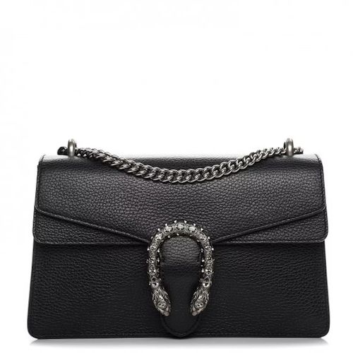 Gucci Dionysus Shoulder Bag Pebbled Calfskin Small Black for ผู้หญิง