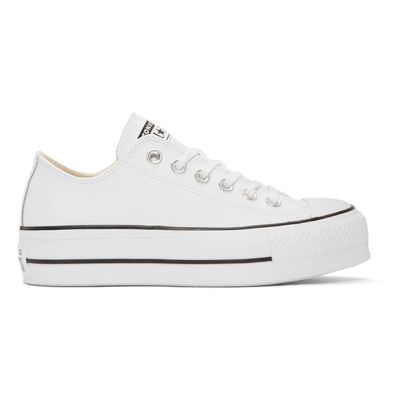 white chuck taylor all star lift platform sneakers