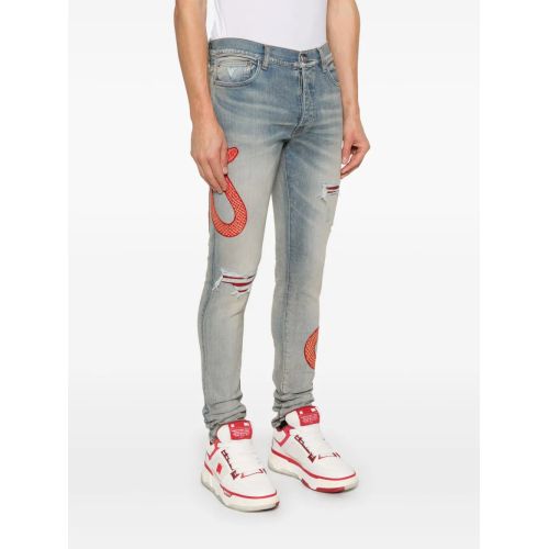 AMIRI Snake Jeans Blue for Men