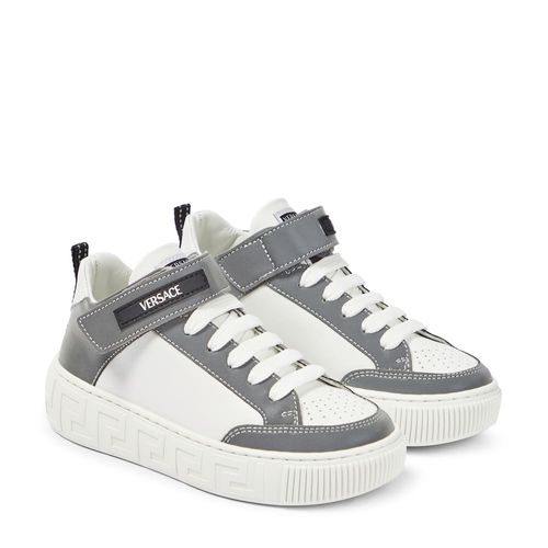 Versace Kids Colour-Block Slip-On Sneakers Black for Kids