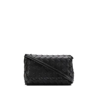 Bottega Veneta Intrecciato Mini Crossbody Bag Black At Goxip