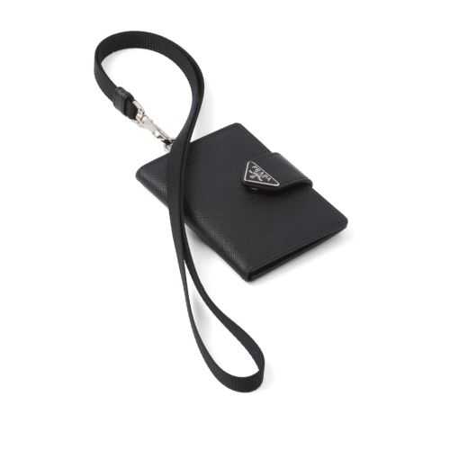 Farfetch Prada Card Holder Lanyard Prada Lanyard Pouch
