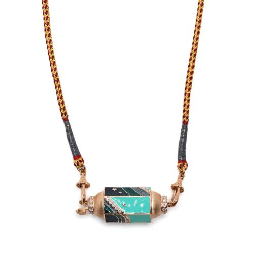 Marie Lichtenberg 18kt Rose Gold Milky Way Diamond Necklace for Women