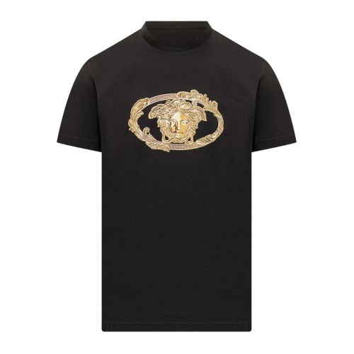 Farfetch Versace Medusa Polo Versace Medusa-Embellished T-Shirt Black