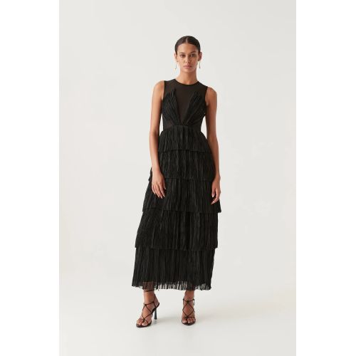 aje soundscape maxi dress black Soundscape Maxi Dress | The Borrowed Collective