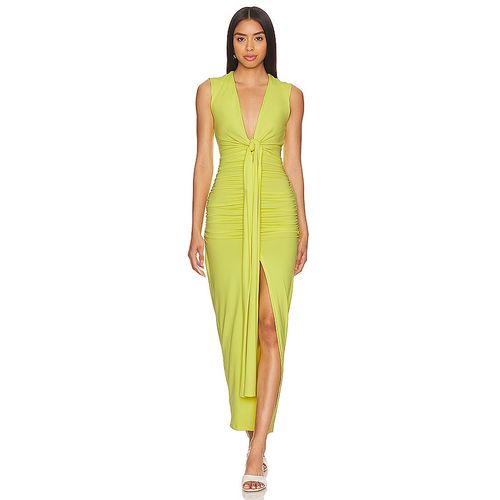 green emerald velvet dress Susana Monaco String Gathered High Low Dress 16-42