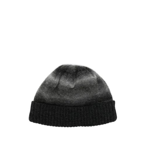 We11done Black Chunky Muffler Beanie untuk Pria