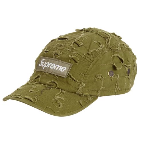 Supreme Griffin Camp Cap Yellow Camo for Women
