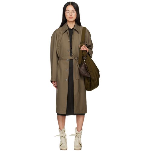 Brown Lemaire Chesterfield LEMAIRE Gray Chesterfield Coat For Women