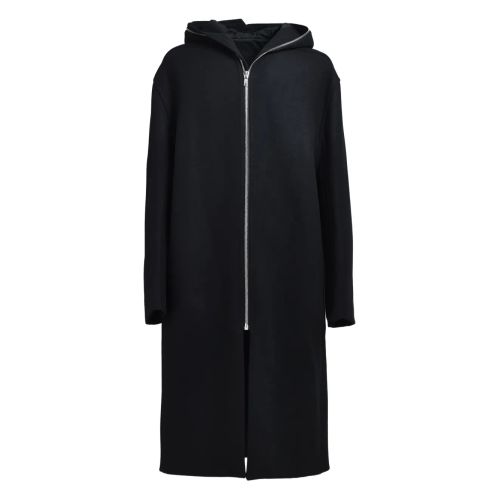 Farfetch Rick Owens Wool Coat Rick Owens Hooded Zip-Front Coat