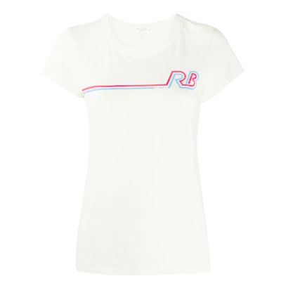 Buy Rag Bone Logo Print T Shirt Neutrals For Womens At Goxip