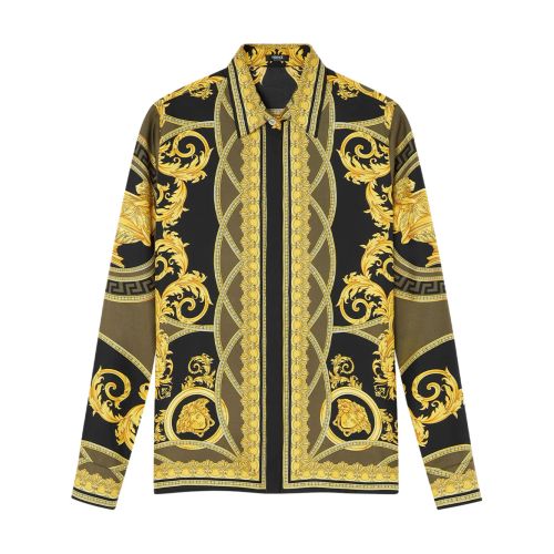 Versace La Coupe Des Dieux Silk Shirt Yellow