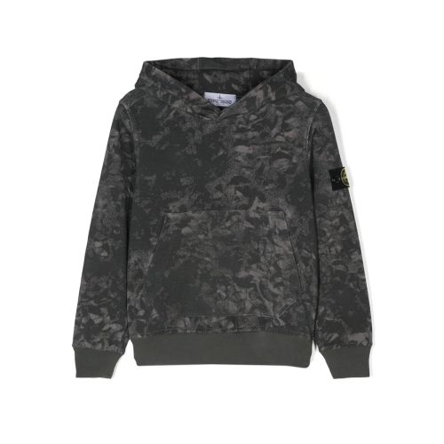 Farfetch Stone Island Black Sweatshirt Junior Stone Island Junior