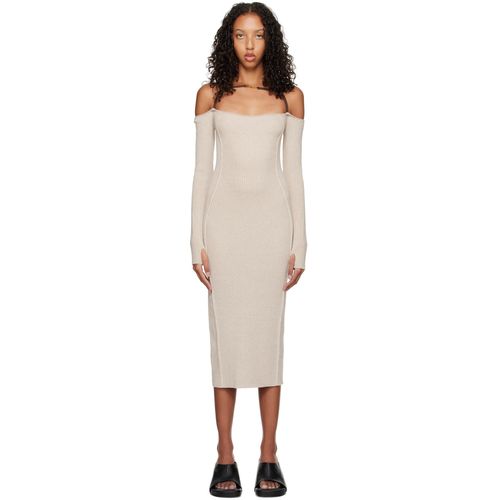 beige dress pink shoes JACQUEMUS Cream La Robe Camisa Shirt Dress IT40 UK 8 main image 1